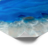 blaues Kristall Poster (Ecke)