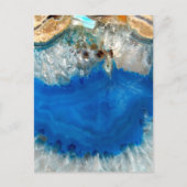 blaues Kristall Postkarte (Vorderseite)