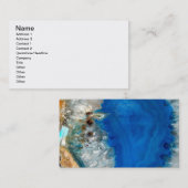 blaues Kristall Visitenkarte (Vorne/Hinten)