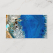 blaues Kristall Visitenkarte (Rückseite)