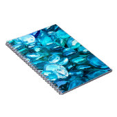 Blaues Kristallglas Notizblock (Rechte Seite)