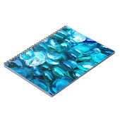 Blaues Kristallglas Notizblock (Linke Seite)