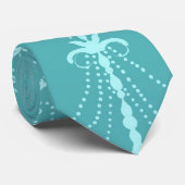 Blaues Kronleuchter Krawatte (Gerollt)