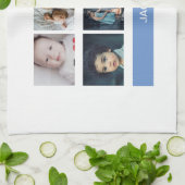 Blaues kundenspezifisches PastellFoto - Geschirrtuch (Gefaltet)