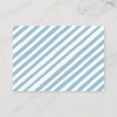 Blaues Kürbisbuch für Babydusche Begleitkarte (Rückseite)