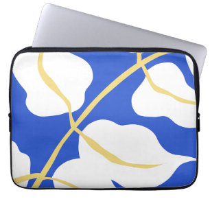 Blaues Küstenblatt Laptopschutzhülle