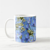 Blaues Lacecap Hydrangea Kaffeetasse (Links)