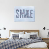 blaues Lächeln Leinwanddruck (Insitu (Schlafzimmer))