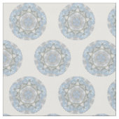 Blaues Lacy abstraktes Stoff (Nahaufnahme)