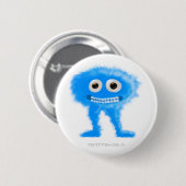 Blaues langbeiniges Lebewesen Button (Vorne & Hinten)