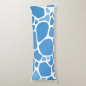 Blaues Langkissen Seitenschläferkissen (Vorderseite Vertikal)