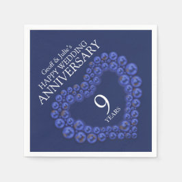 Blaues Lapsus-Lazuli-Jubiläum Serviette