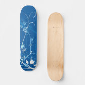 Blaues launisches skateboard (Vorderseite)