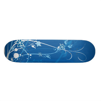 Blaues launisches skateboard