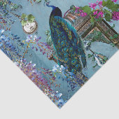 Blaues Lavendelrosa der Pfau-Garten-Glyzinien Seidenpapier (Ausschnitt)