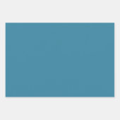 Blaues Leaf-Druckpapier Geschenkpapier Set (Vorderseite 2)