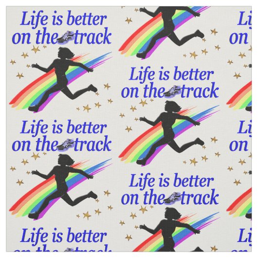 BLAUES LEBEN IST BESSER AUF DER TRACK-DESIGN STOFF (Muster)
