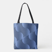 Blaues, lebendiges Muster Tasche (Rückseite)