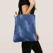 Blaues, lebendiges Muster Tasche (Von Nahem)