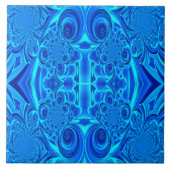 Blaues, lebendiges Tile Fliese (Vorderseite)