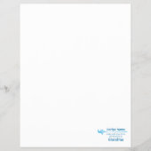 Blaues Lebensmittel Flyer (Vorne)