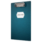 Blaues Leder Klemmbrett (Links)