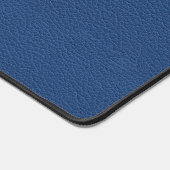 Blaues Leder Maskuline Personalisiert Eleganter NA Schreibtischunterlage (Ecke)