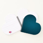 Blaues Leder Notizblock (Innenseite)