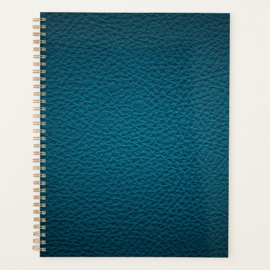 Blaues Leder Planer (Vorderseite)