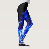 Blaues legging Feuer Leggings (Rechts)