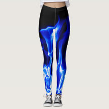 Blaues legging Feuer