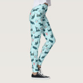 Blaues Leggings (Rechts)
