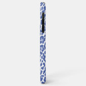 Blaues Leopard-Muster Case-Mate iPhone Hülle (Hinten/Links)