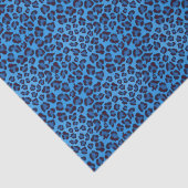 blaues Leopardbeschaffenheitsmuster Seidenpapier (Ausschnitt)