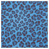 blaues Leopardbeschaffenheitsmuster Stoff (Nahaufnahme)