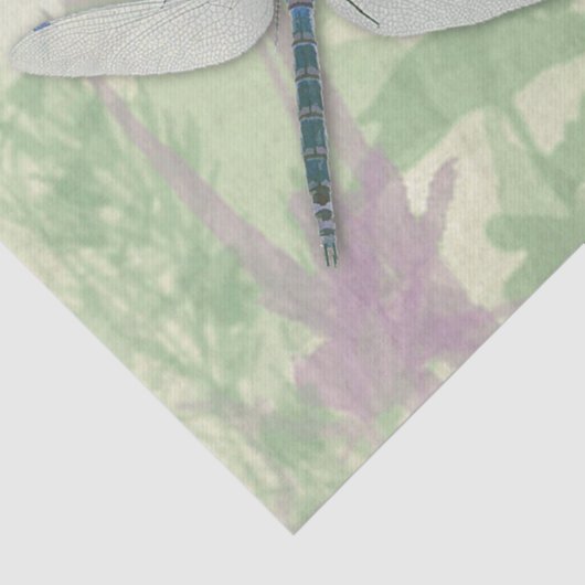 Blaues Libellen-Seidenpapier Seidenpapier (Detail)