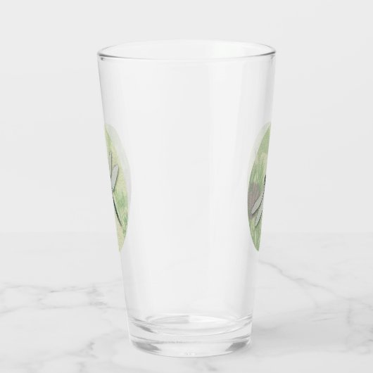 Blaues Libellen-Trinkglas Glas (Rechts)