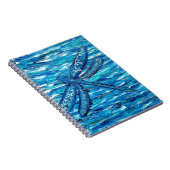 Blaues Libellenbild Notizblock (Rechte Seite)