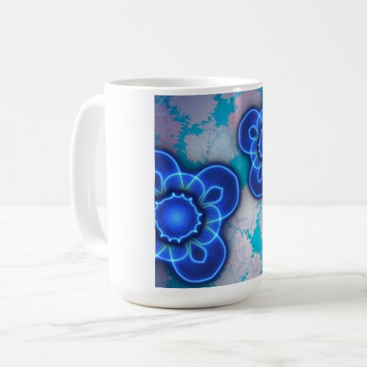 Blaues Licht Kaffeetasse (Vorderseite Links)