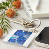 Blaues Licht Schlüsselanhänger (Vorderseite rechts)