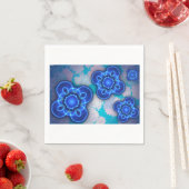 Blaues Licht Serviette (Beispiel)