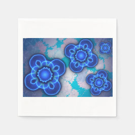 Blaues Licht Serviette