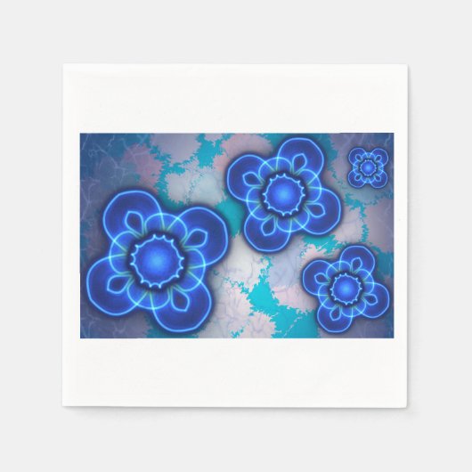 Blaues Licht Serviette (Vorderseite)