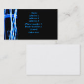 Blaues Licht Visitenkarte (Vorne/Hinten)