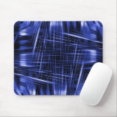 Blaues Lichtstrahlmuster Mousepad (Mit Mouse)