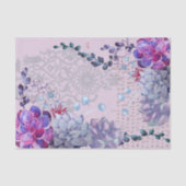 Blaues lila Aquarellbild Seidenpapier (Vorderseite)