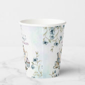 Blaues lila Brautparty Tee Party Pappbecher (Rechts)