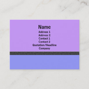 blaues lila einfaches visitenkarte