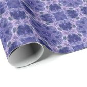 Blaues Lila elegantes Wrapping Paper Geschenkpapier (Rolleneckpunkt)