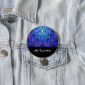 Blaues, Lila gestanztes Glasdesign Button (Beispiel)